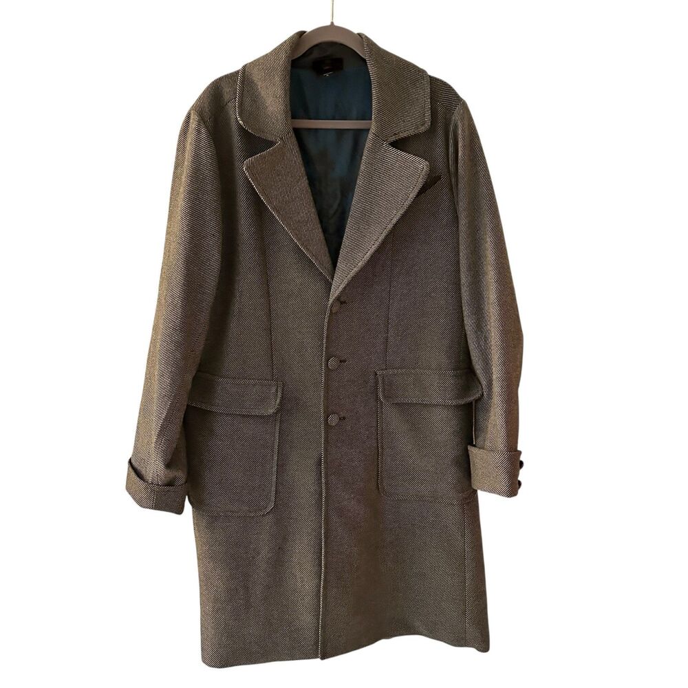 The Crimes of‎ Grindelwald Fantastic Beasts Unisex Grey Wool Blend Pea Coat XL
